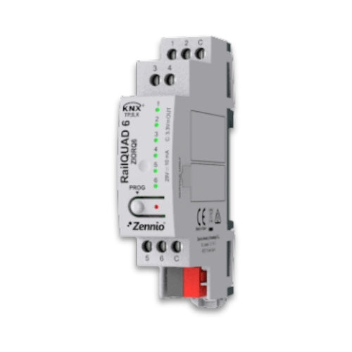 Zennio ZIORQ6 RailQUAD 6