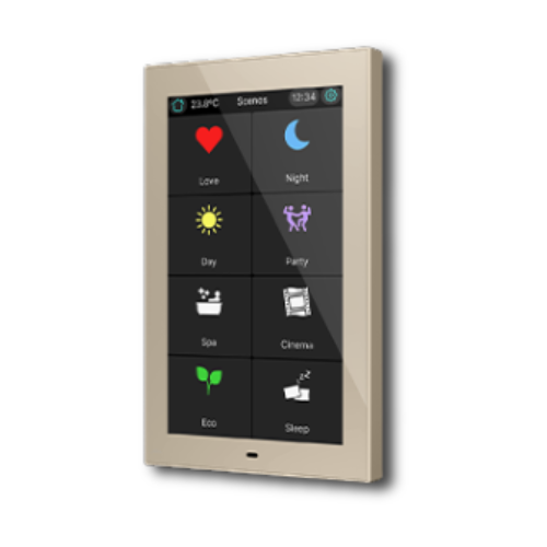 Zennio ZVICX50 CX50 KNX Touch Panel 5" Display - Champagne