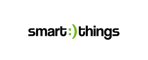 SmartThings logo on a white background